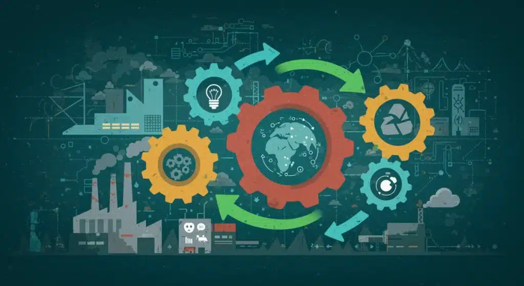 Circular Economy Tech: 3 Innovations Minimizing Waste in US Industries by 2025
