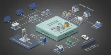 Smart Grid Technology: 3 Innovations Reshaping US Energy 2025 Diagram of Distributed Energy Resource Management System (DERMS) integration.
