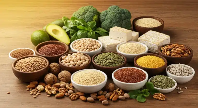 Diverse plant-based protein sources, 2025 comparison