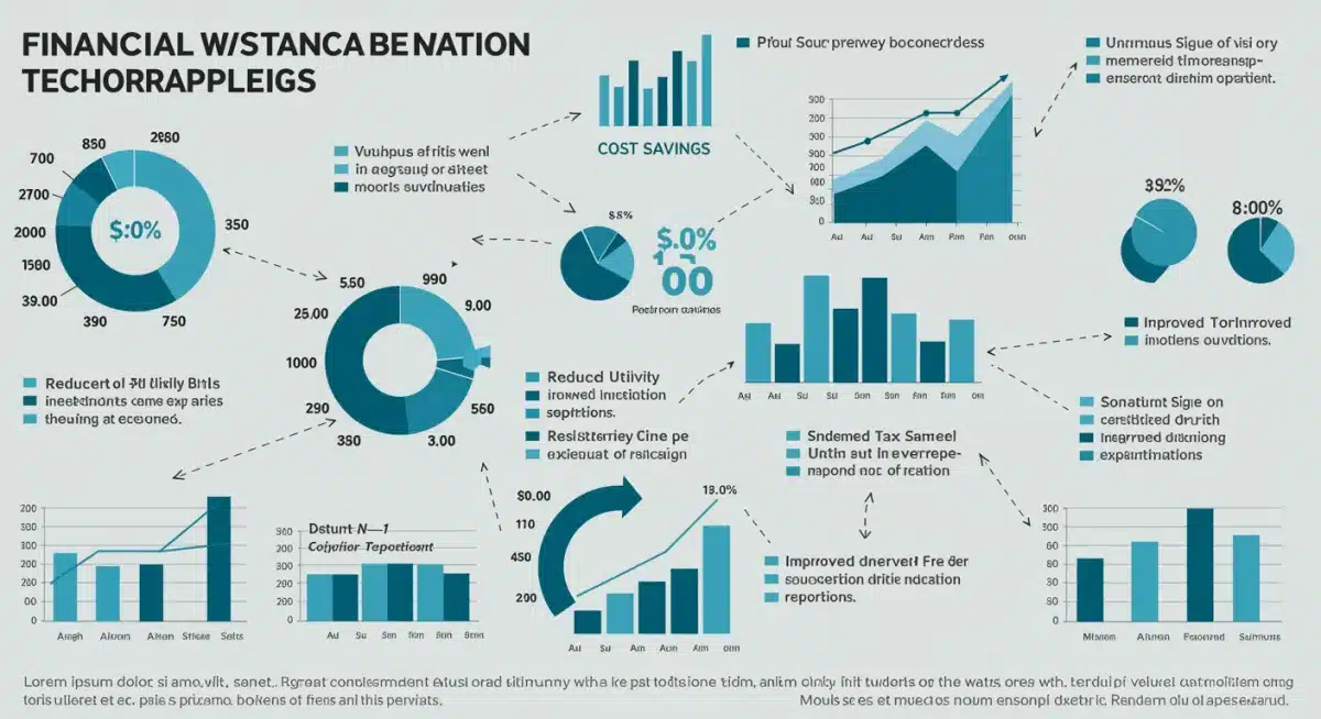 Infographic detailing financial benefits and ROI of commercial water conservation technology.