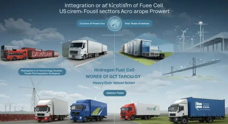 Hydrogen fuel cell commercial applications across US industries with innovative tech integration