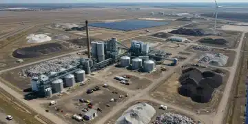 Waste-to-Energy Technologies: How 2025 Innovations are Transforming US Landfills Modern waste-to-energy facility transforming US landfill, showcasing advanced infrastructure and clean energy generation