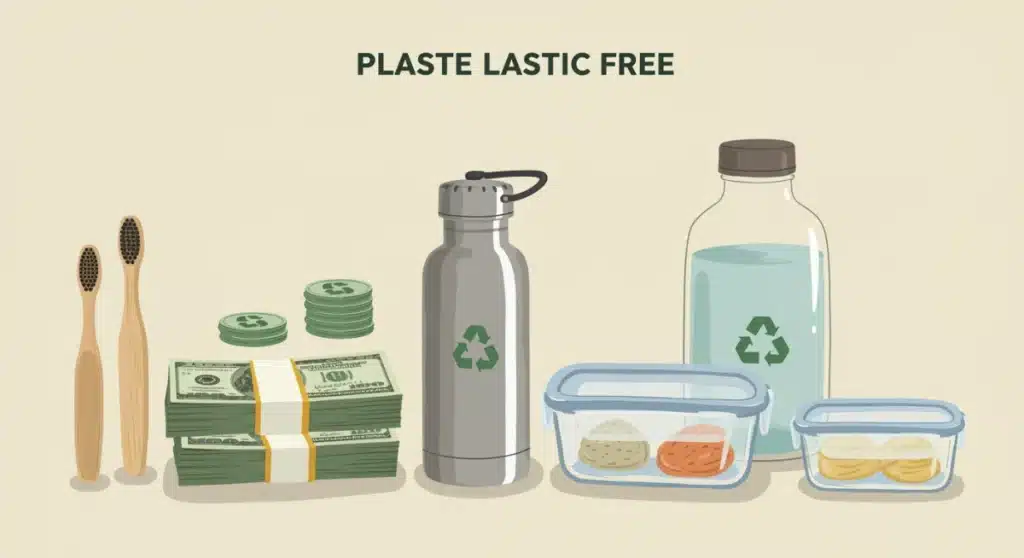 Financial Impact: Plastic-Free Savings Over $1000 in 5 Years
