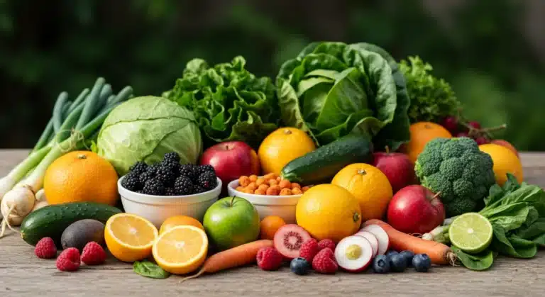 Abundant spring produce for a natural detox