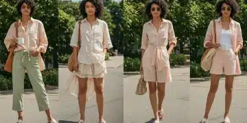 Spring to Summer 2025: 6 Steps for Seamless Style Transition Models wearing light spring and early summer outfits, demonstrating seamless wardrobe transition