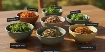 Uncommon Herbs & Spices for Health: 2025 Insider Knowledge Vibrant display of six unique herbs and spices for health benefits