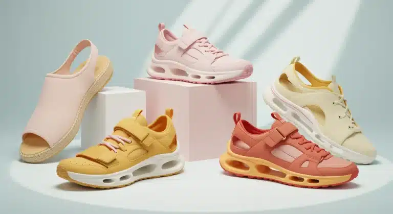 Futuristic summer footwear innovations for comfort and style in 2026.