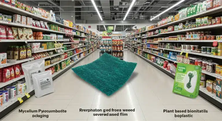 Innovative plastic-free material swaps transforming US consumer goods packaging by 2026.